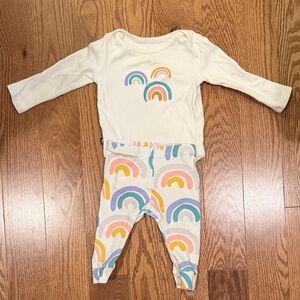 Tea Collection Rainbow Baby Outfit 3-6 Months